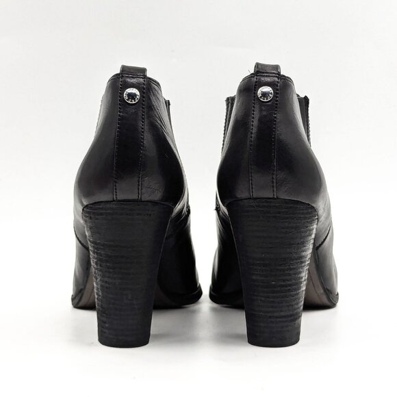 Michael Kors Women Black Leather Western Low Chelsea ankle boots size 11 - Picture 4 of 10